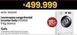 Changomas Gafa lavarropas carga frontal inverter oferta