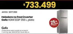 Changomas Gafa heladera no frost inverter oferta