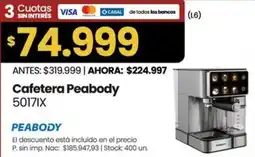 Changomas Peabody cafetera oferta