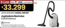 Changomas Electrolux aspiradora EQP30 blanca oferta