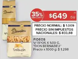 Carrefour Don bernabeu fideos v/tipos oferta