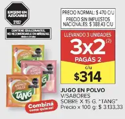 Carrefour Tang jugo en polvo v/sabores sobre oferta