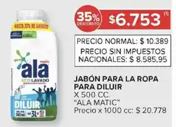 Carrefour Ala matic jabón para la ropa para diluir oferta