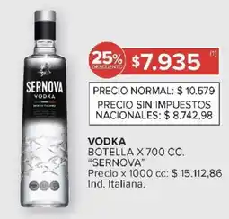 Carrefour Sernova vodka botella oferta