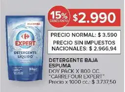 Carrefour Carrefour expert detergente baja espuma doy pack oferta