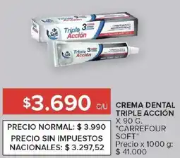 Carrefour Carrefour soft crema dental triple acción oferta