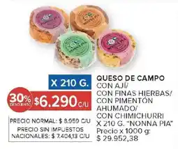 Carrefour Queso de campo con ají con finas hierbas/ con pimentón oferta