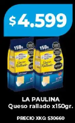 Supermayorista Vital La paulina queso rallado oferta