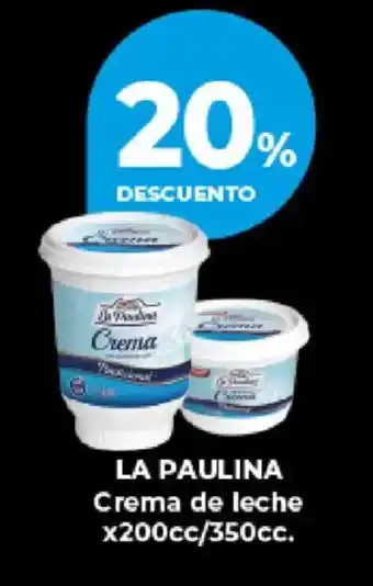 Supermayorista Vital La paulina crema de leche oferta