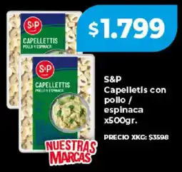 Supermayorista Vital S&P capelletis con pollo / espinaca oferta