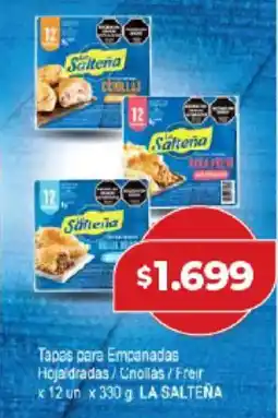 Supermayorista Vital La salteña tapas para empanadas hojaldradas/cnollas/freir oferta
