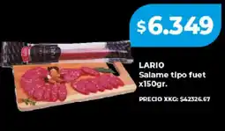 Supermayorista Vital Lario salame tipo fuet oferta