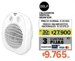 Carrefour Delf caloventor vertical 1800W ID10 oferta