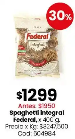Coto Federal spaghetti integral oferta