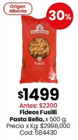 Coto Pasta bella fideos fusilli oferta