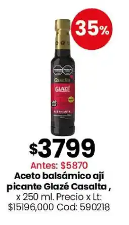 Coto Glazé casalta aceto balsámico ají picante oferta