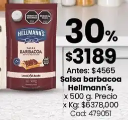 Coto Hellmann's salsa barbacoa oferta