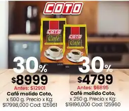 Coto Coto café molido oferta