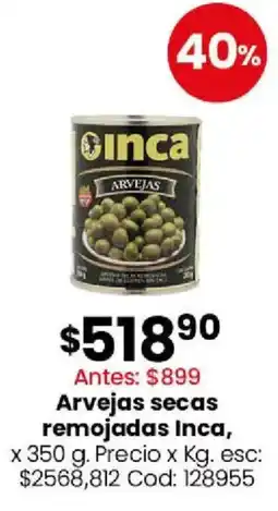 Coto Inca arvejas secas remojadas oferta