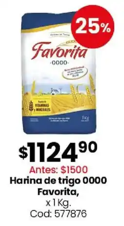 Coto Favorita harina de trigo 0000 oferta