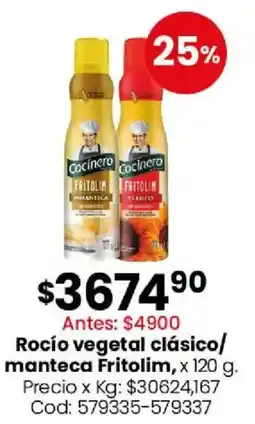 Coto Cocinero fritolim rocío vegetal clásico/ manteca oferta