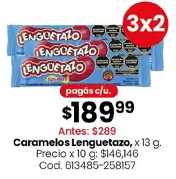 Coto Lenguetazo caramelos oferta
