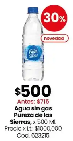 Coto Pureza de las sierras agua sin gas oferta