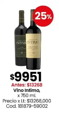 Coto Intimo vino oferta