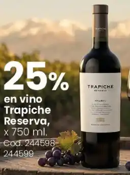 Coto Trapiche reserva en vino oferta