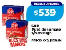 Supermayorista Vital S&P puré de tomate t/b. oferta