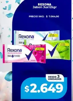 Supermayorista Vital Rexona jabon oferta
