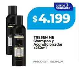 Supermayorista Vital TRESemmé shampoo y acondicionador oferta