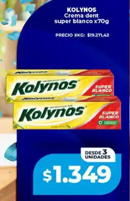 Supermayorista Vital Kolynos crema dent super blanco oferta