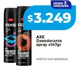 Supermayorista Vital Axe desodorante spray oferta
