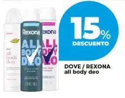 Supermayorista Vital Dove/rexona all body deo oferta