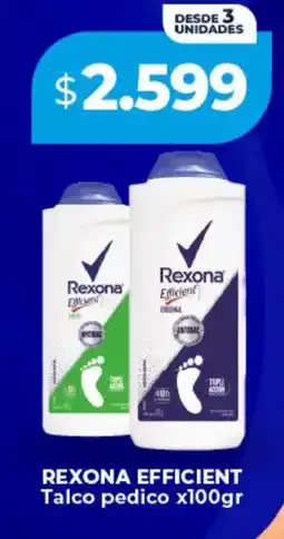 Supermayorista Vital Rexona efficient talco pedico oferta