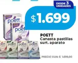 Supermayorista Vital Poett canasta pastillas surt. aparato oferta