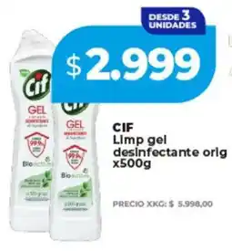 Supermayorista Vital Cif limp gel desinfectante orig oferta