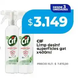 Supermayorista Vital Cif limp desinf superficies gat oferta