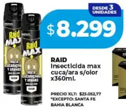 Supermayorista Vital Raid insecticida max cuca/ara s/olor oferta