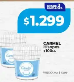 Supermayorista Vital Carmel hisopos oferta