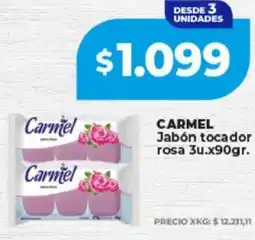 Supermayorista Vital Carmel jabón tocador rosa oferta