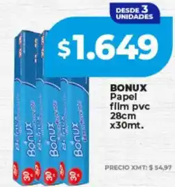 Supermayorista Vital Bonux papel film pvc oferta
