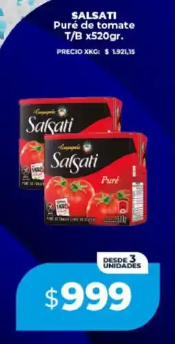 Supermayorista Vital Salsati puré de tomate t/b oferta