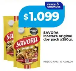 Supermayorista Vital Savora mostaza original doy pack oferta