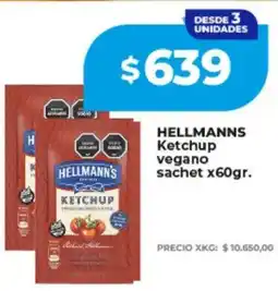 Supermayorista Vital Hellmann's ketchup vegano sachet oferta