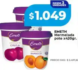 Supermayorista Vital Emeth mermelada pote oferta