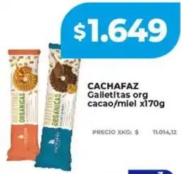 Supermayorista Vital Cachafaz galletitas org cacao/miel oferta