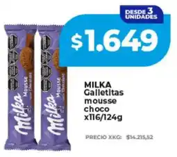 Supermayorista Vital Milka galletitas mousse choco oferta