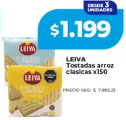 Supermayorista Vital Leiva tostadas arroz clasicas oferta